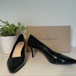 NEW Cole Haan black patent leather Valeria Pump
